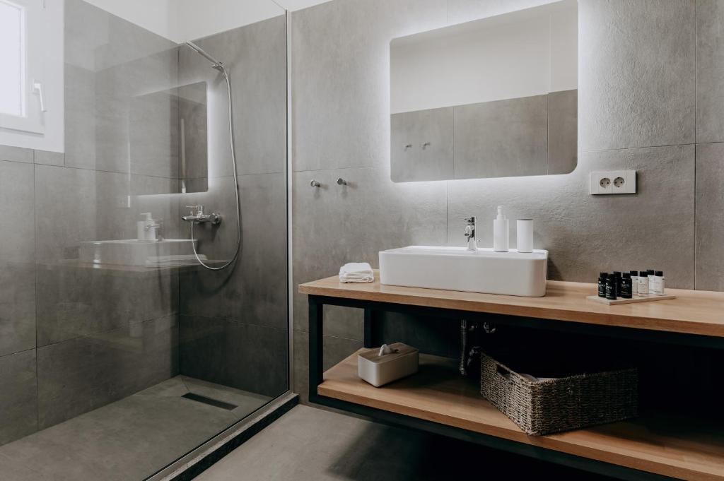 Koupelna v ubytování ALS COMFORT SUITES