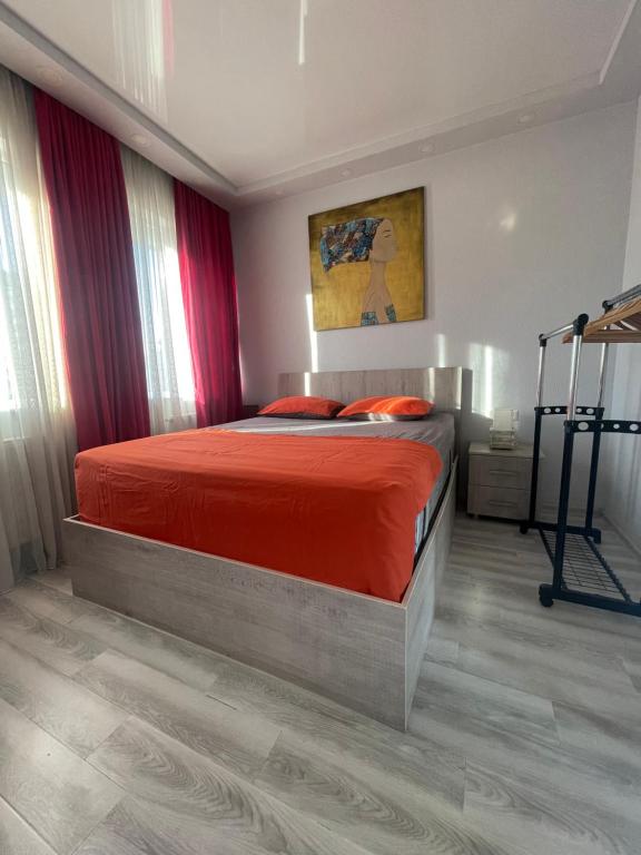 Postel nebo postele na pokoji v ubytování Nick Appartment Batumi