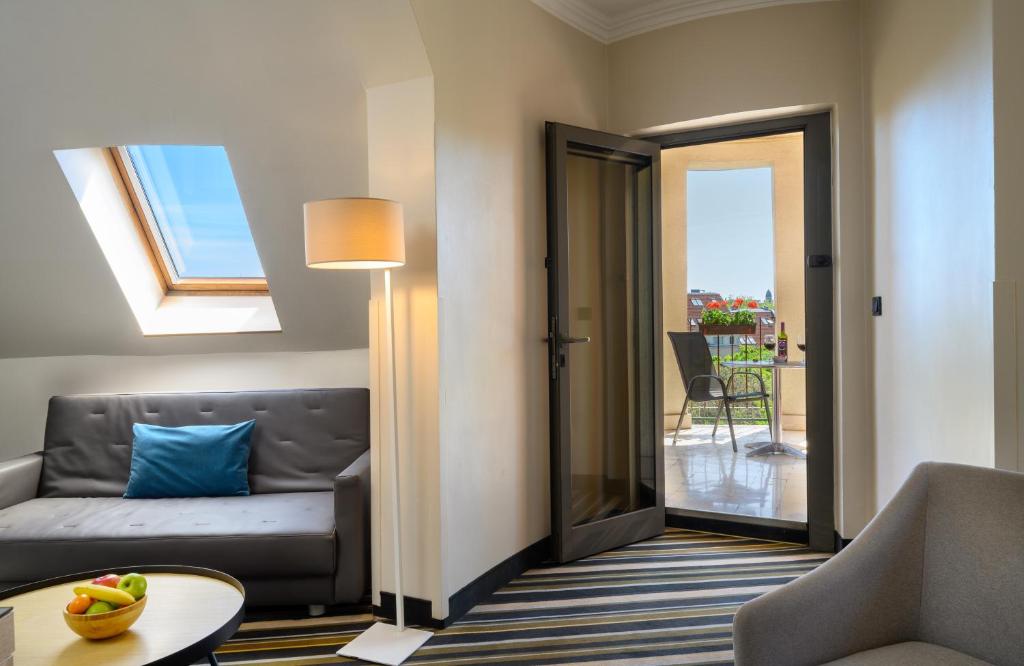 Posezení v ubytování Leonardo Hotel Budapest