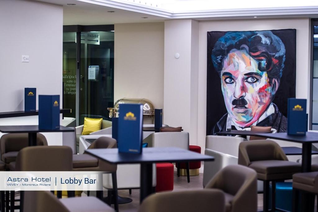 Posezení v ubytování Astra Vevey Hotel & Restaurant