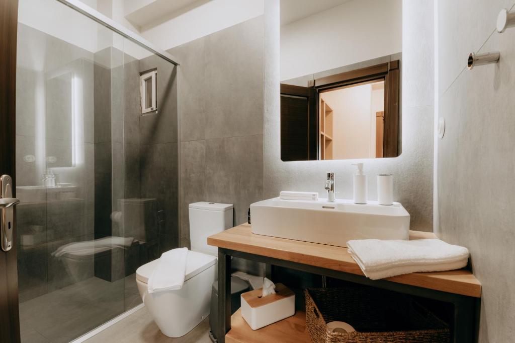 Koupelna v ubytování ALS COMFORT SUITES