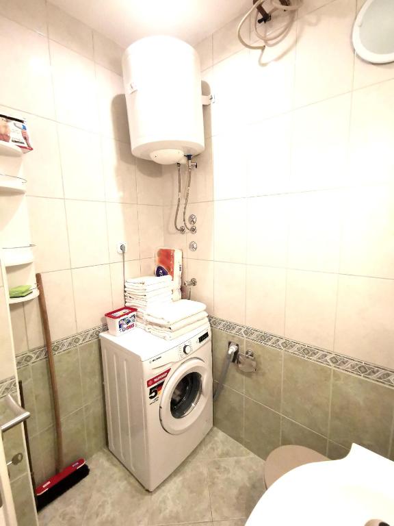 Koupelna v ubytování Apartmani Rudelj