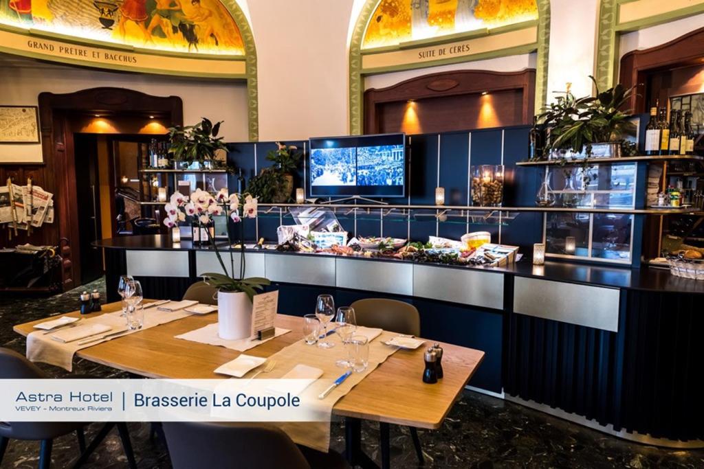 Nápoje v ubytování Astra Vevey Hotel & Restaurant