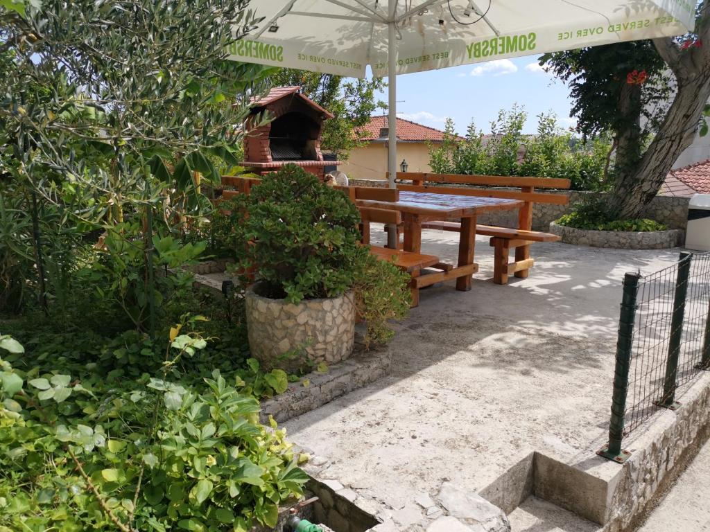 Zahrada ubytování Apartmani Rudelj