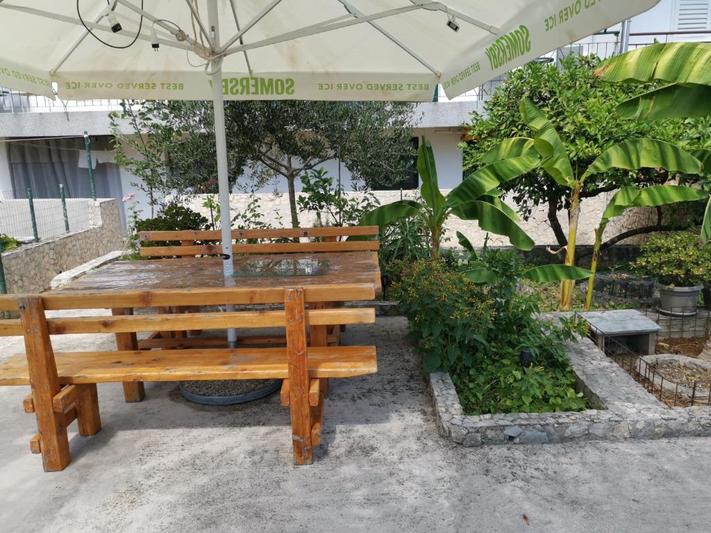 Zahrada ubytování Apartmani Rudelj