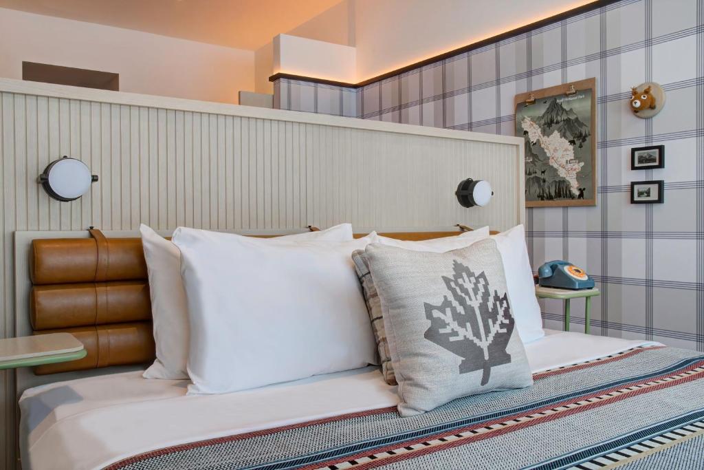 Posezení v ubytování Moxy Banff