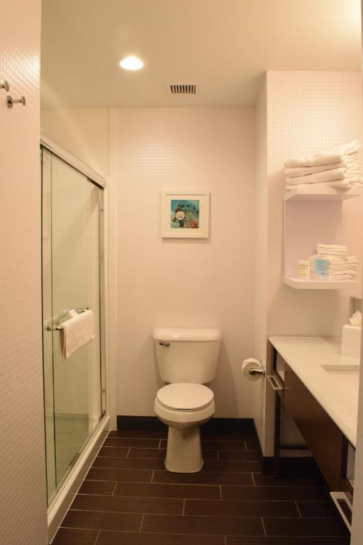 Koupelna v ubytování Hampton Inn Hamburg