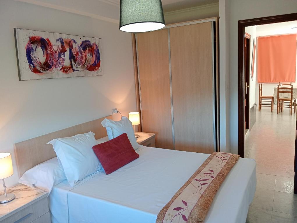 Postel nebo postele na pokoji v ubytování Apartamento Finisterra