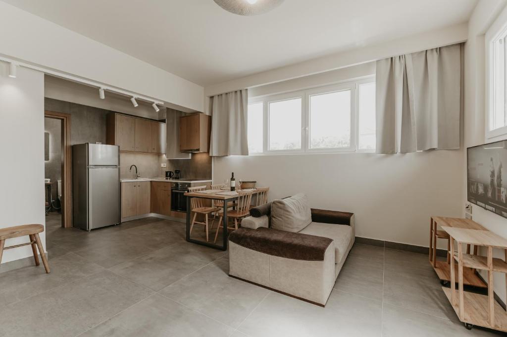 Kuchyň nebo kuchyňský kout v ubytování ALS COMFORT SUITES