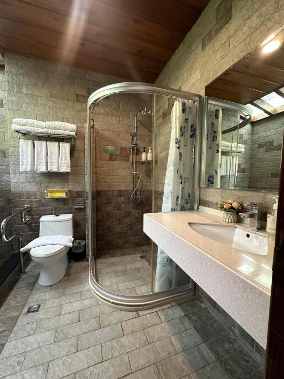Koupelna v ubytování TFG B&B