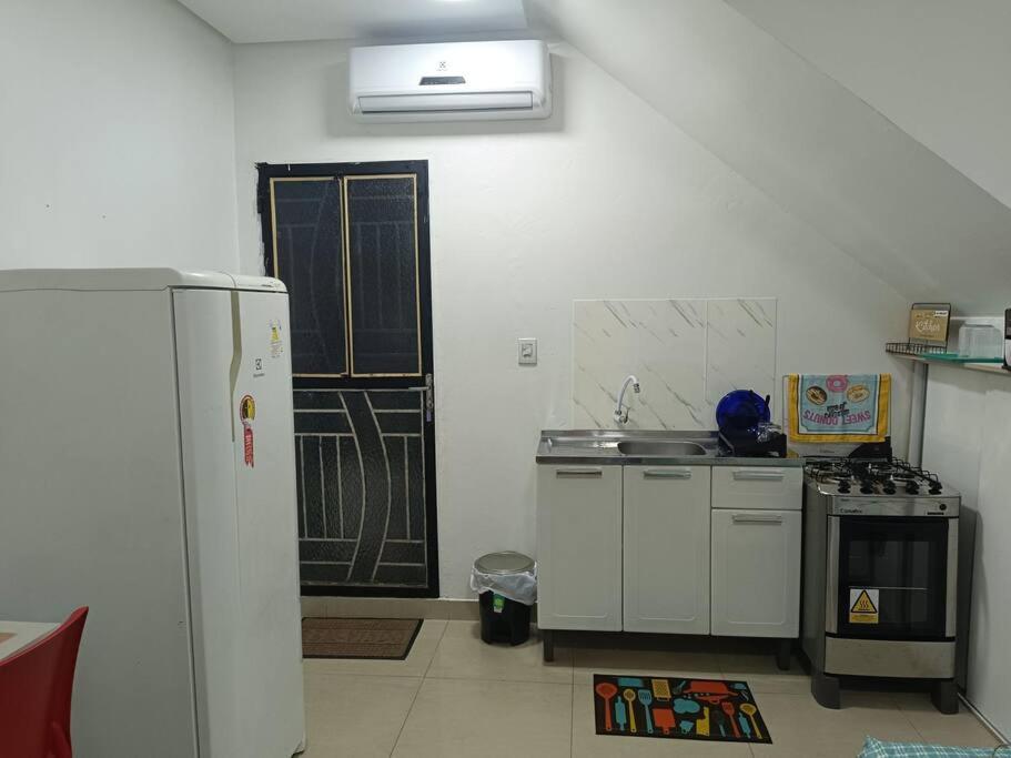 Kuchyň nebo kuchyňský kout v ubytování loft 01 Manaus