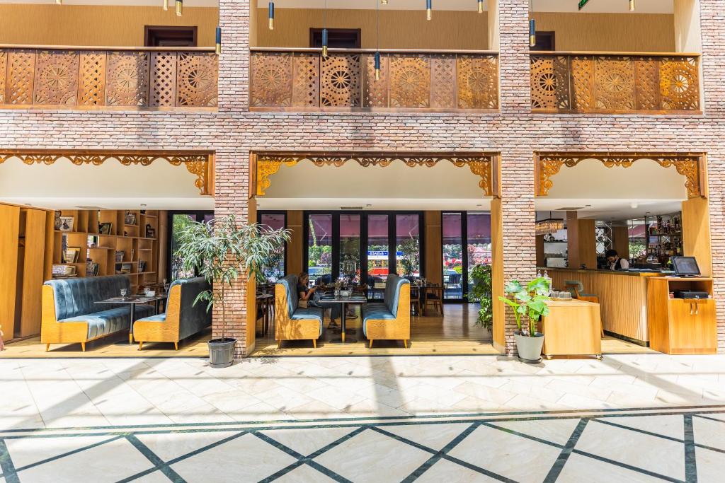 Posezení v ubytování Mukhrantubani Boutique Hotel