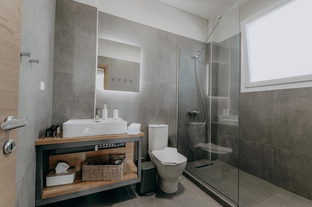 Koupelna v ubytování ALS COMFORT SUITES