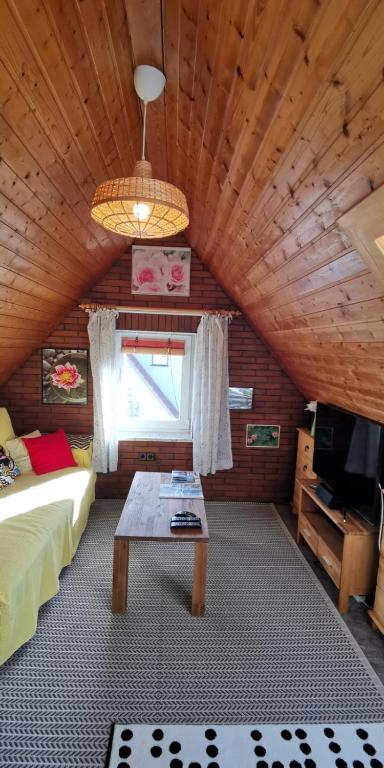 TV a/nebo společenská místnost v ubytování Ferienwohnungen Schloß-See-Bergblick