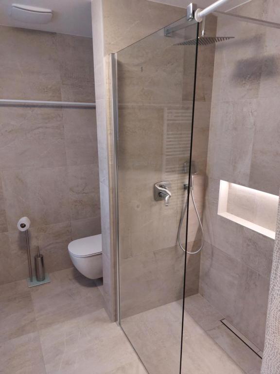 Koupelna v ubytování Apartmány u Ivanky, Polanský dvůr 1149