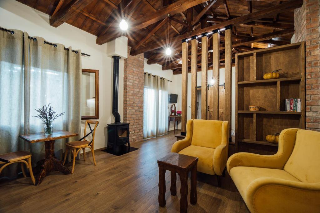 Posezení v ubytování Karaiskos Agritourism Farm