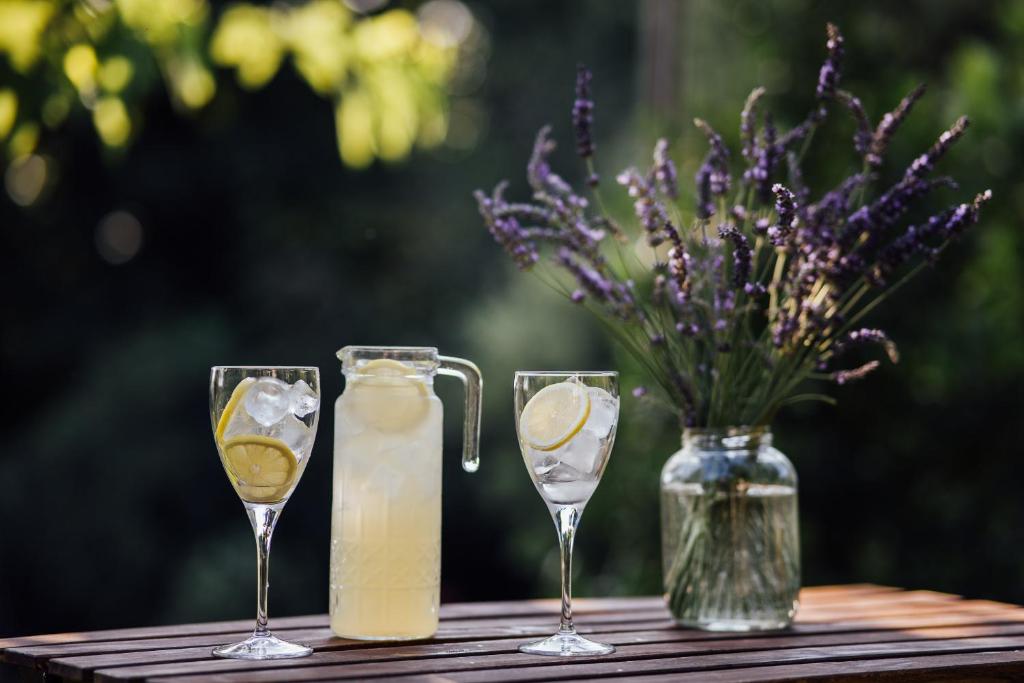 Nápoje v ubytování Karaiskos Agritourism Farm