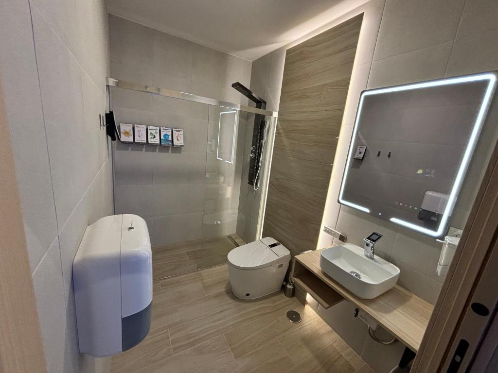 Koupelna v ubytování Futurotel Sevilla