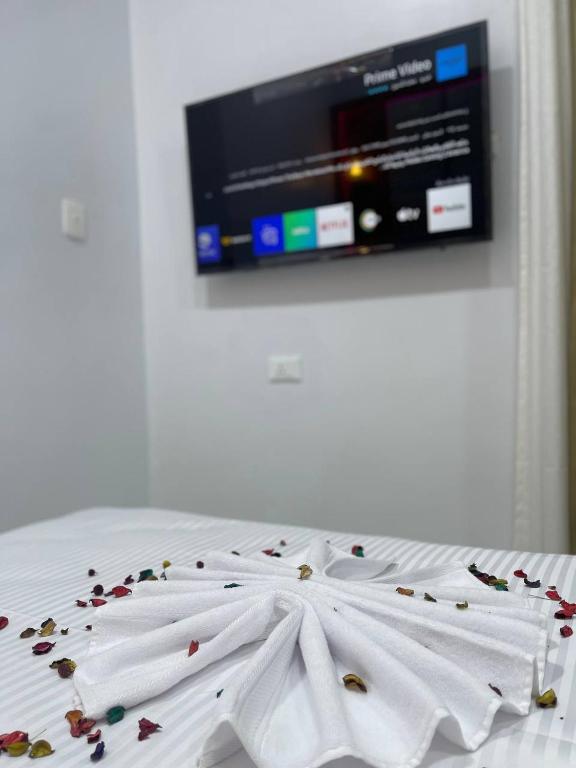 TV a/nebo společenská místnost v ubytování Future Hostel