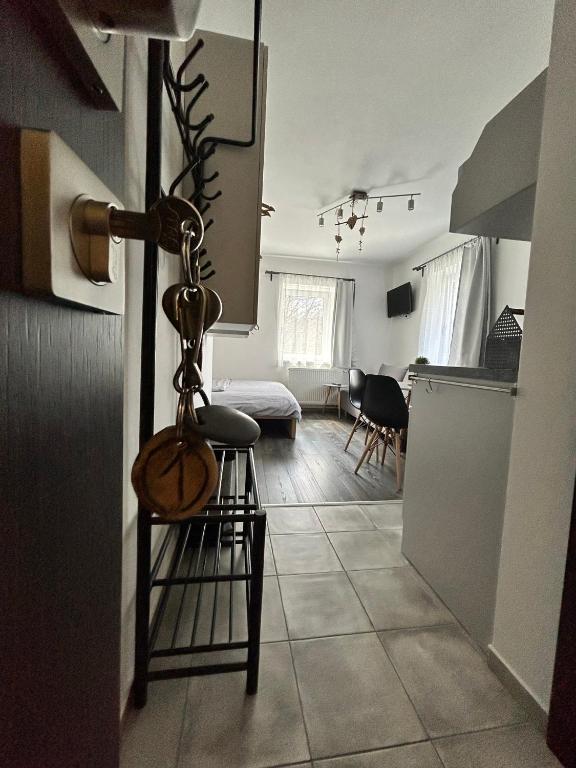 Postel nebo postele na pokoji v ubytování Apartmány u Kuželky