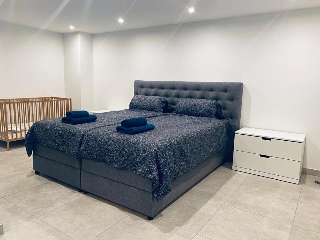 Postel nebo postele na pokoji v ubytování Haus am Kemnader See