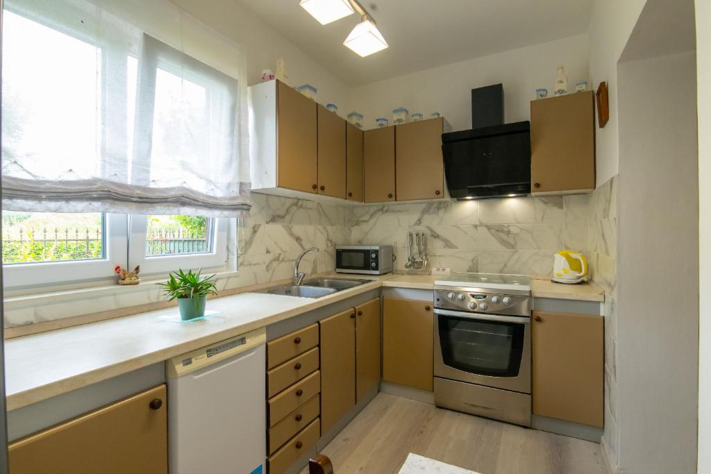 Kuchyň nebo kuchyňský kout v ubytování House Marija