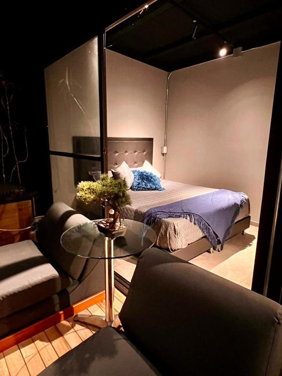 Postel nebo postele na pokoji v ubytování Eco Lodge Glamping