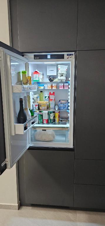 Kuchyň nebo kuchyňský kout v ubytování Horizont Apartman