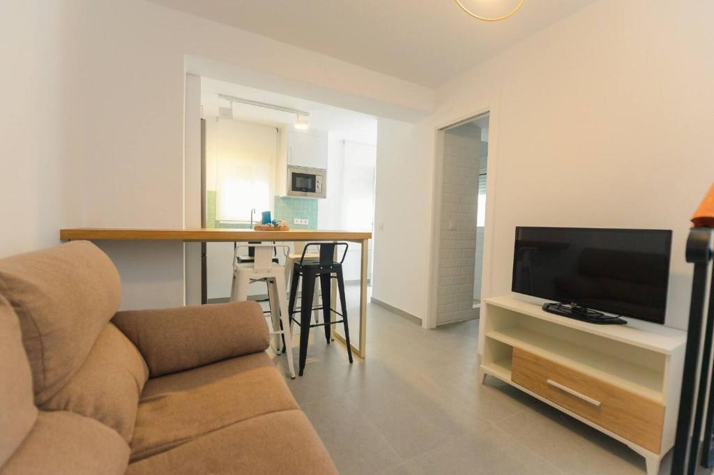 Televízia a/alebo spoločenská miestnosť v ubytovaní Apartamento Carpe Diem - Ole Solutions
