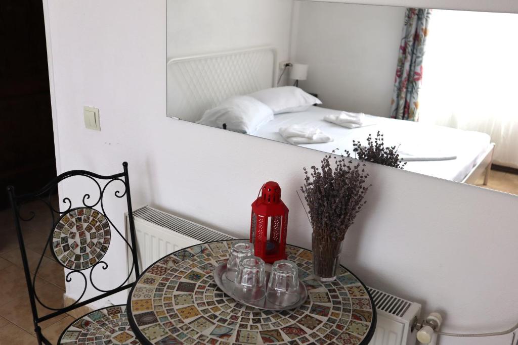 Postel nebo postele na pokoji v ubytování Taxi Hostel