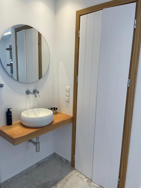 Koupelna v ubytování Latramys Suites