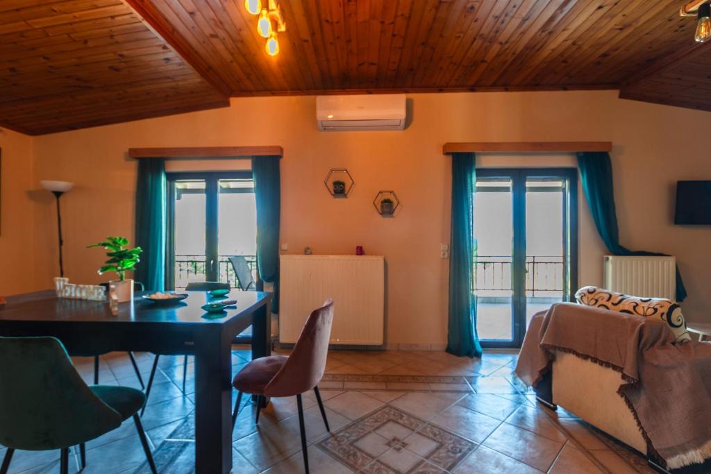 Posezení v ubytování Cassandra Apartment Plataria