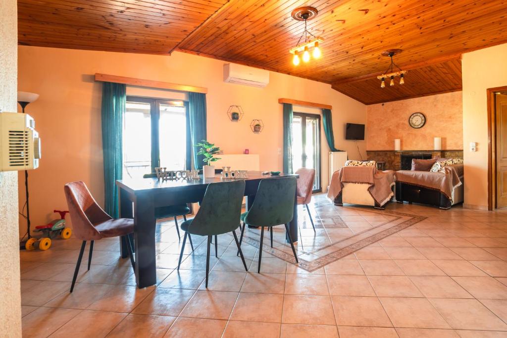 Posezení v ubytování Cassandra Apartment Plataria