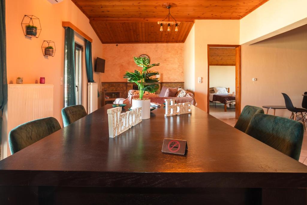 Posezení v ubytování Cassandra Apartment Plataria