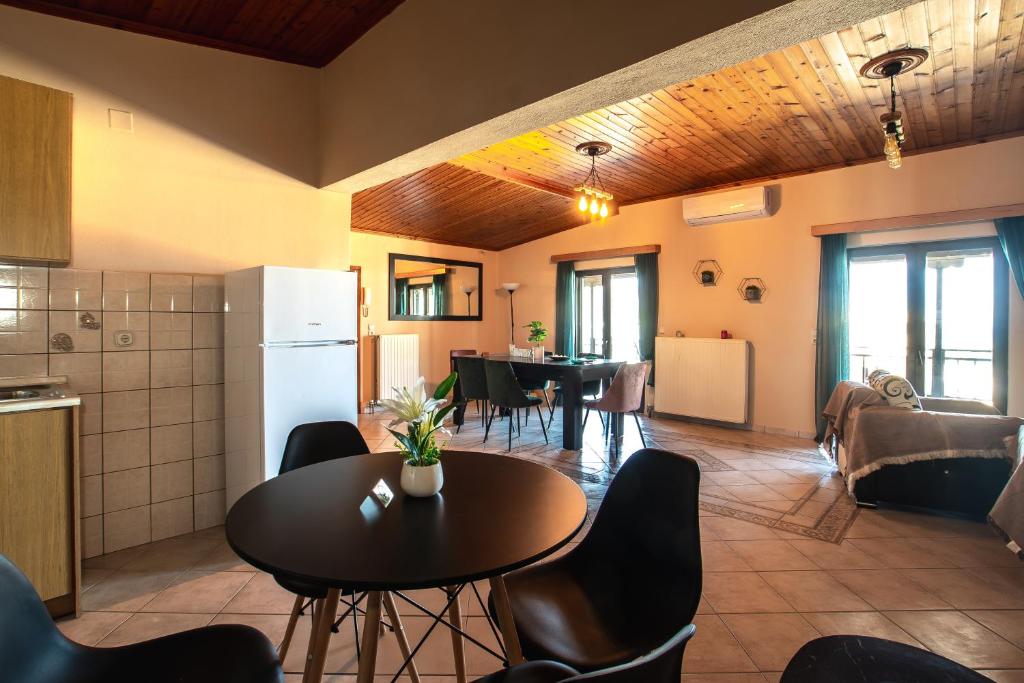 Posezení v ubytování Cassandra Apartment Plataria