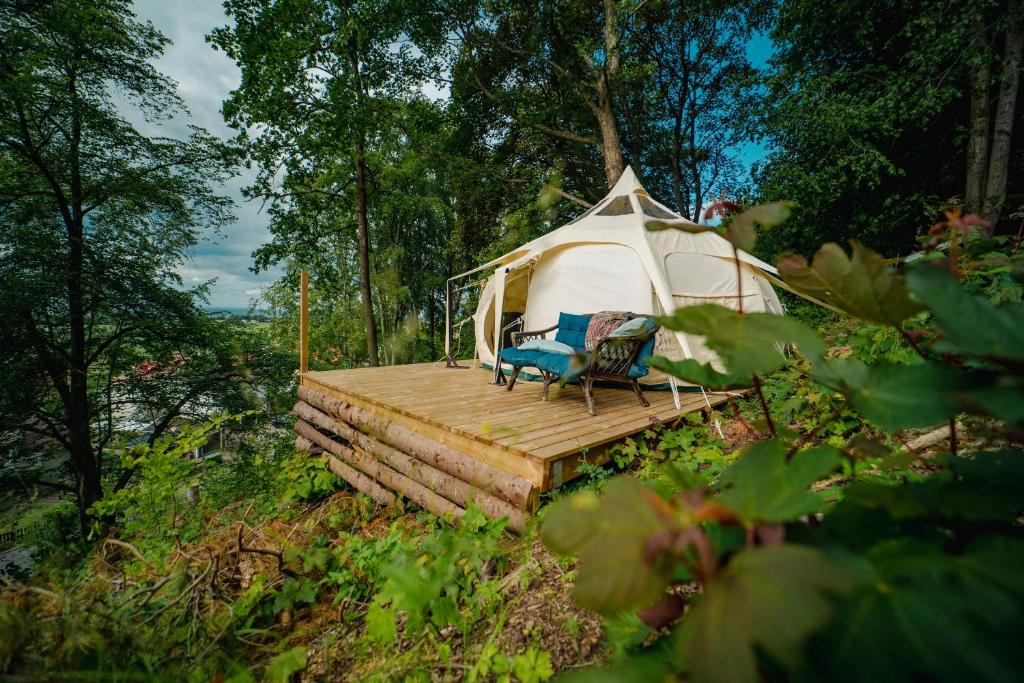 Příroda nedaleko luxury tent