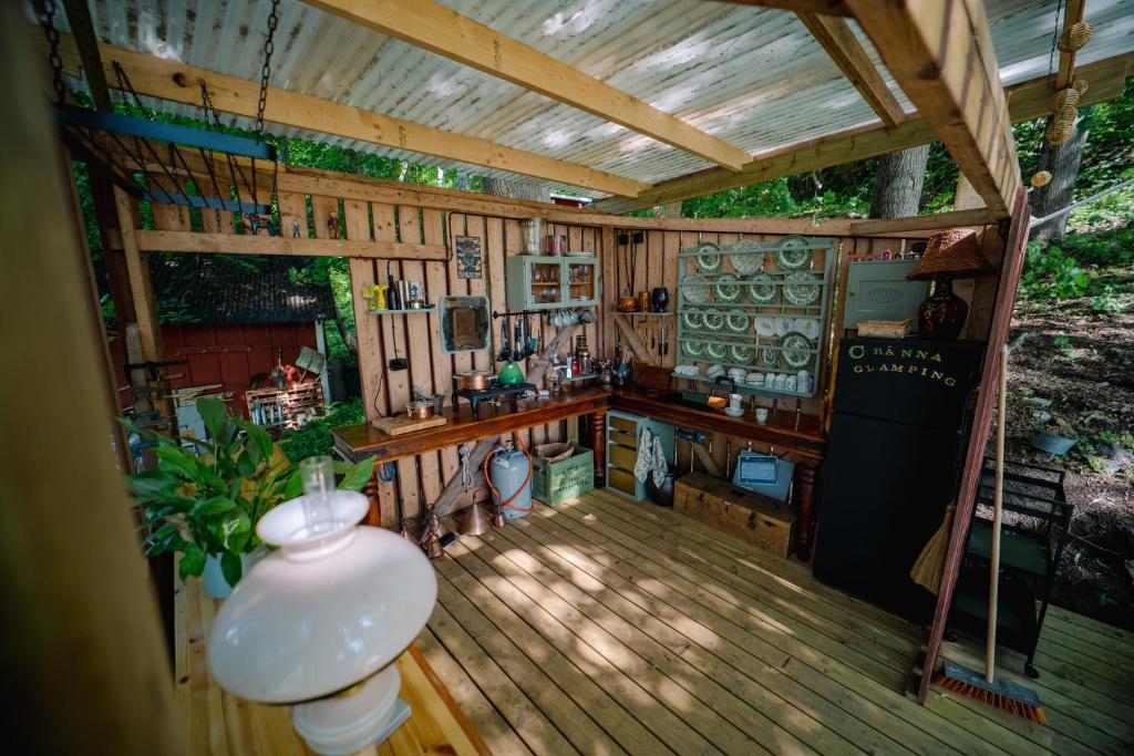 Restaurace v ubytování Gränna Glamping