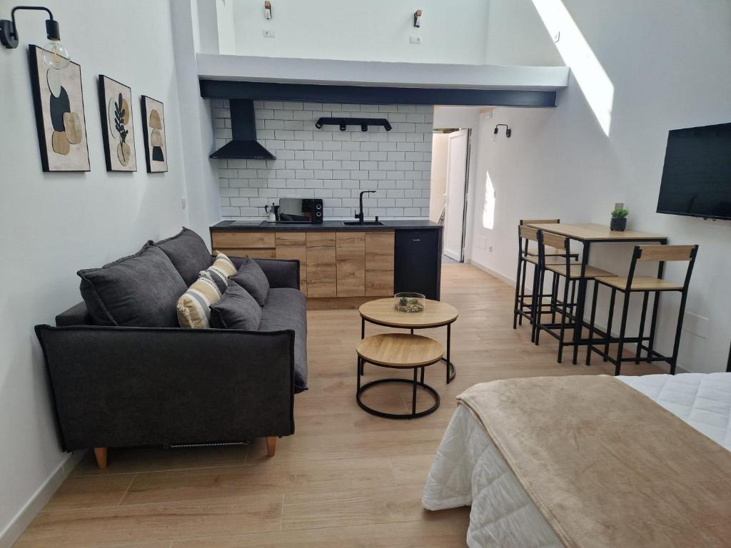 Η κουζίνα ή μικρή κουζίνα στο Apartamentos Pasiño