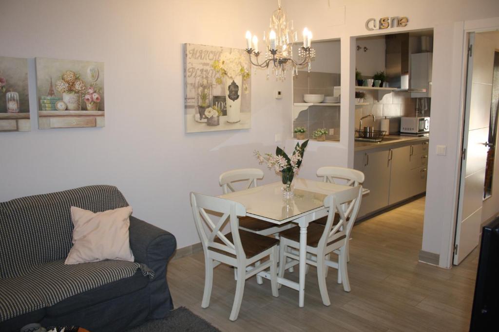 Kuchyň nebo kuchyňský kout v ubytování Apartamentos "Casa Abuelo Juan"