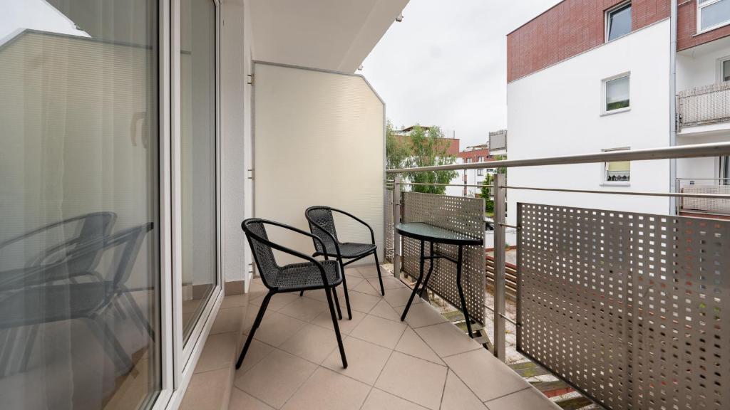 Balkón alebo terasa v ubytovaní Apartamenty Sun & Snow Kołobrzeg Jantar