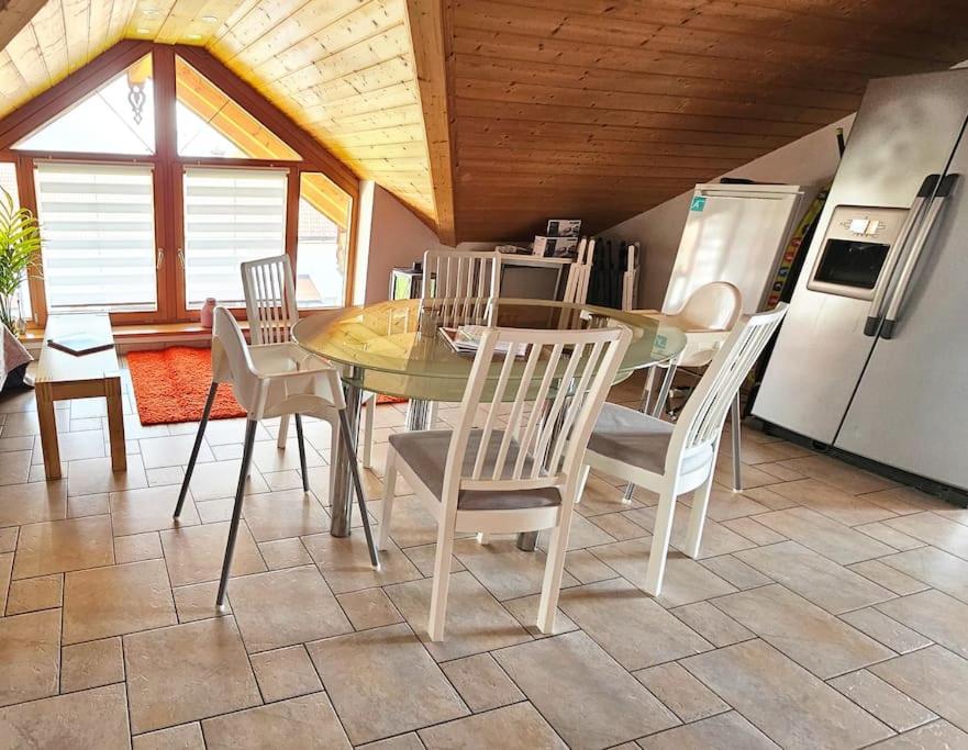 Kuchyň nebo kuchyňský kout v ubytování ThronVomChiemgau