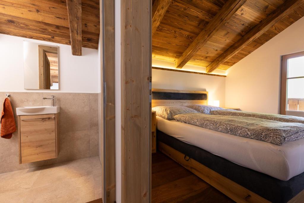 Postel nebo postele na pokoji v ubytování Chalet Haarberg