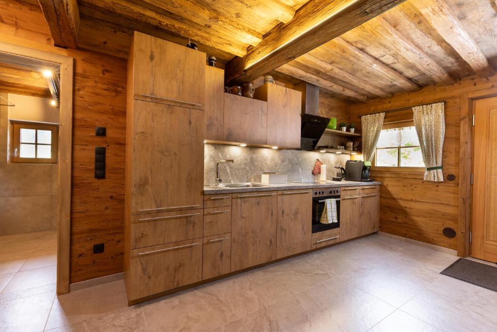 Kuchyň nebo kuchyňský kout v ubytování Chalet Haarberg