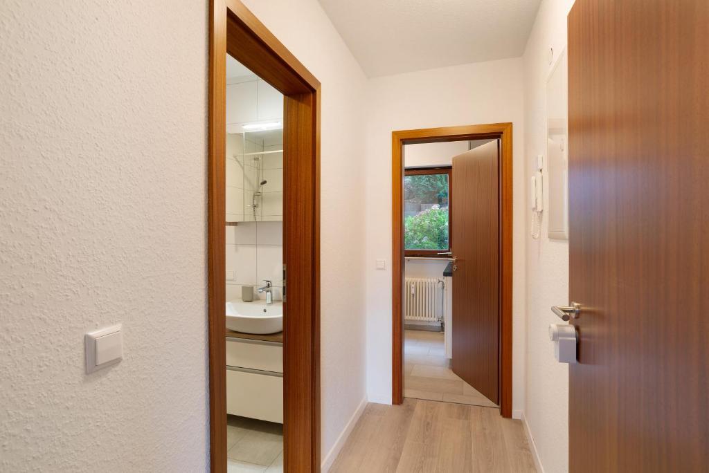 Koupelna v ubytování Fe-wo in ruhiger Aussichtslage