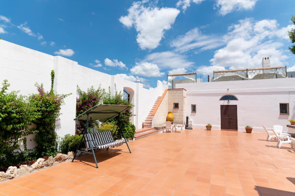 Balkón nebo terasa v ubytování Masseria Triglie