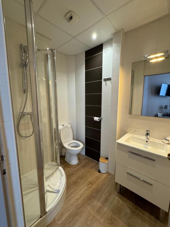 Koupelna v ubytování Hôtel Villa Des 2 Caps