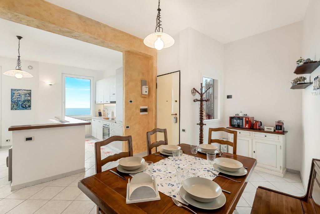 Kuchyň nebo kuchyňský kout v ubytování Casa Fuori di Mare