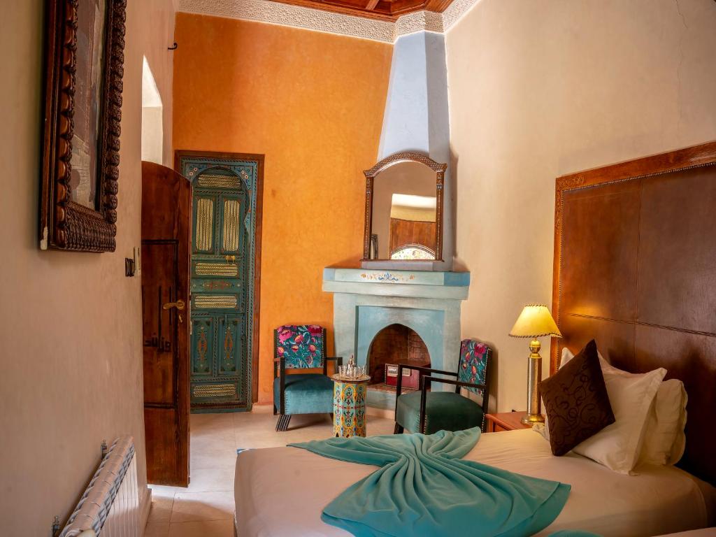 Posezení v ubytování Clé De Sol Riad & SPA