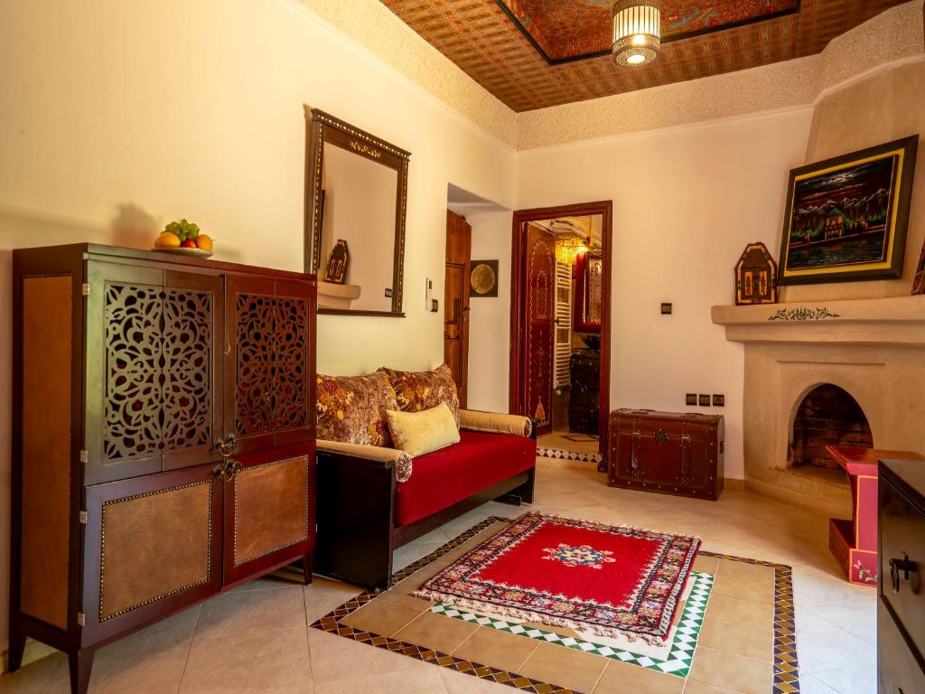 Posezení v ubytování Clé De Sol Riad & SPA