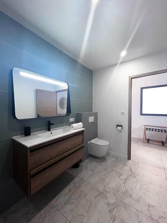 Koupelna v ubytování Hôtel A Stretta